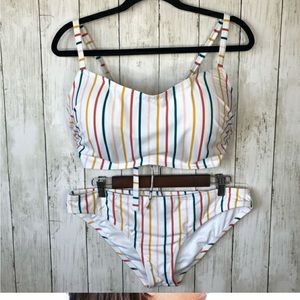 Shade & Shore bikini top 38DD bottom XL